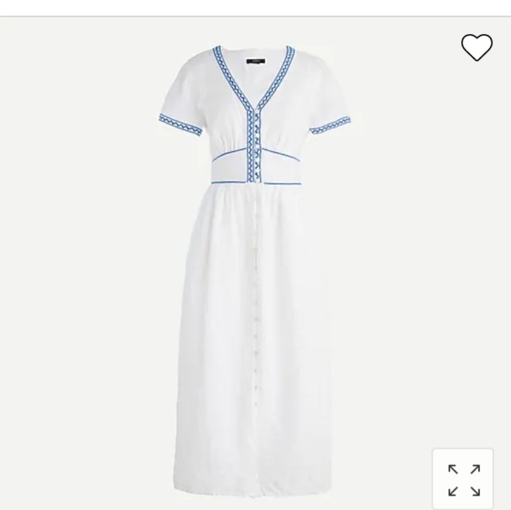 NWT J. Crew Linen Summer Dress Sz 10